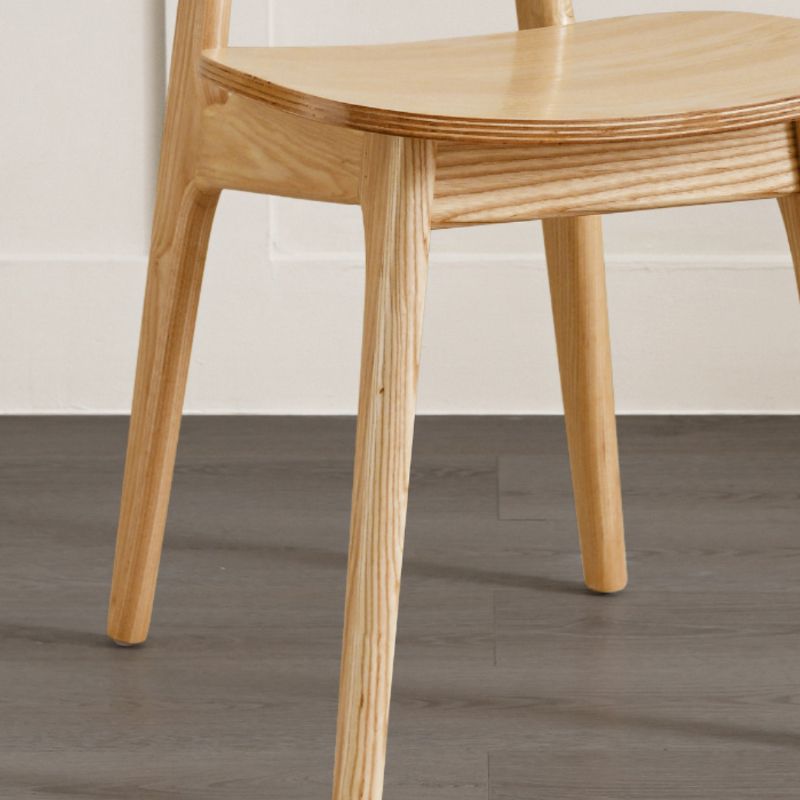 Sillas de comedor de madera sólida silla de comedor de espalda de estilo industrial