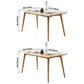 Contemporary Dining Table Oak Solid Wood Table with 4 Legs for Kitchen Dinner Dining Room Clearhalo ' dining_table' 'Dining Tables & Seating' 'Dining Tables' 'furn' 'furn_dining_table' 'Furniture' 'furniture_dining_table' 'Kitchen & Dining Furniture' 'kitchen&dining_furn' 'kitchen' 'kitchen_dining_table' 1200x1200_2d25910a-da14-463f-bf47-7dae61175b94