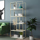 Modern Metal Book Shelf Open Shelf Bookcase with Shelves for Study Room
