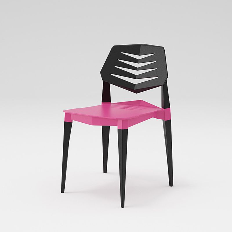 Contemporary No Arm Conference Chair Plastic Chair with Legs for Office Clearhalo 'furn' 'furn_office_chair' 'Furniture' 'Office Chairs' 'Office Furniture' 'office_chair' 1200x1200_2d26b25c-fd67-468e-9883-54f8a534f2f0