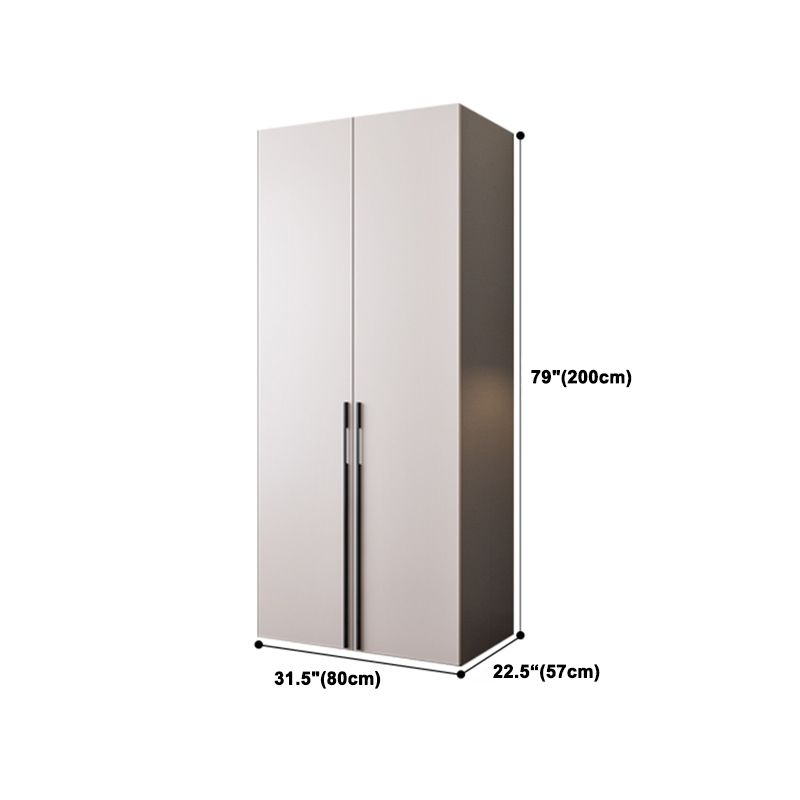 Armario contemporáneo de vestuario de madera suave armario de puerta cerrada
