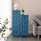 Coffre de rangement de style rétro, coffre de lingerie vertical en bois pour chambre à coucher