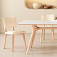 Simplicity Dinette Table Rectangle Stone Dining Room Table in White