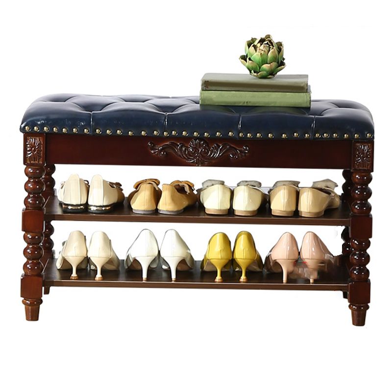 Rubber Wood Seating Bench Cushioned Rectangle Shoe Storage Entryway Bench Clearhalo 'Benches' 'Chairs & Seating' 'furn' 'furn_benches' 'Furniture' 'Living Room Furniture' 1200x1200_2d2817a8-d3d7-46e2-bd60-9b5e0d27c9c2