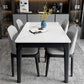 Contemporary Dining Set with Sintered Stone Dining Table and Cushion Chairs Clearhalo 'Dining Room Sets' 'Dining Tables & Seating' 'dining_room_set' 'furn' 'furn_dining_room_set' 'Furniture' 'furniture_dining_room_set' 'Kitchen & Dining Furniture' 'kitchen&dining_furn' 'kitchen' 1200x1200_2d2cd9de-16ba-4ece-b6a2-a5754b8ad305