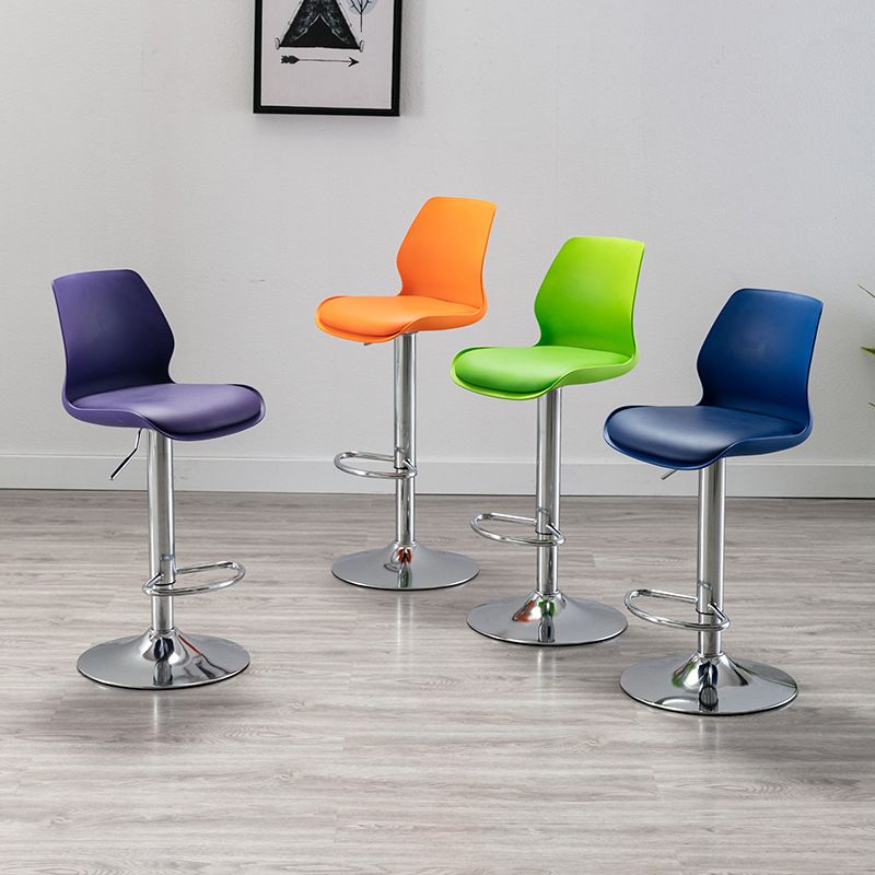 Adjustable Height Silver Counter Stools Swivel Scandinavian Metal Bar Stools (Set of 4) Clearhalo 'Bar Furniture' 'Bar Stools' 'bar_stools' 'furn' 'furn_bar_stools' 'furniture_bar_stools' 'Kitchen & Dining Furniture' 'kitchen&dining_furn' 'kitchen' 'kitchen_furn' Furniture' 1200x1200_2d2cdb9b-24cd-4f02-8d44-4bfc20eb66b6