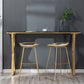 Traditional Luxury Bar Table Stone Rectangle Bar Table with Sled Base Clearhalo 'Bar Furniture' 'Bar Tables' 'bar_tables' 'furn' 'furn_bar_tables' 'Furniture' 'furniture_bar_tables' 'Kitchen & Dining Furniture' 1200x1200_2d2d4a15-821f-4162-bd87-96c2a8b72d16