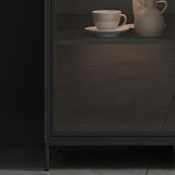 Tavolo a buffet in pietra moderna scheda laterale in stile moderno con cassetti e armadi