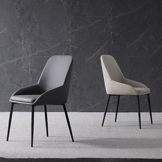 Modern Style Chairs Dining Arm Chairs with Metal Legs for Kitchen Clearhalo 'Dining Chairs' 'Dining Tables & Seating' 'dining_chair' 'furn' 'furn_dining_chair' 'Furniture' 'Kitchen & Dining Furniture' 1200x1200_2d2e47b6-d4cb-46e1-b110-db37b7154a7b