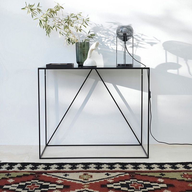 Rectangle Table accent de console contemporaine