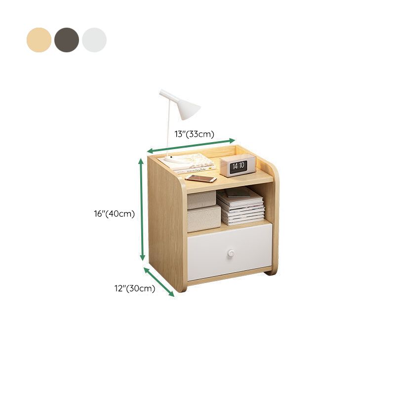 Engineered Wood Bed Nightstand Modern Accent Table Nightstand for Bedroom Clearhalo 'Bedroom Furniture' 'furn' 'furn_night_stand' 'Furniture' 'night_stand' 'Nightstands' 1200x1200_2d334f0b-6c5f-4641-85fd-04ff26afe3cb