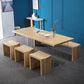 RECTANGE DOUBLE TABLE DE PIETLESTAL