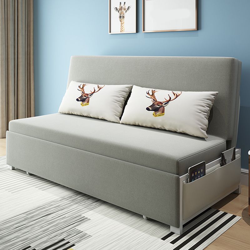 Sedili senza braccio grigio con divano convertibile cuscinetto con deposito