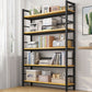 Moderne stijl boekenplank black metal frame boekenkast voor kantoor