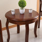 Traditional Round Side Table Minimalist Wood Sofa Corner Table