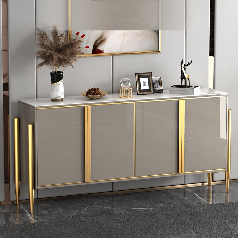 Glam Sideboard Stone Top con sideboard della porta per soggiorno