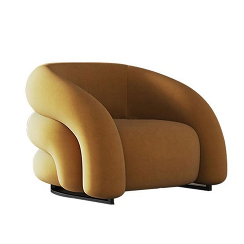 33.07" Wide Scandinavian Style Single Sofa Chair Microfiber Arm Chair Clearhalo 'Accent Chairs' 'accent_chairs' 'Chairs & Seating' 'furn' 'furn_accent_chairs' 'Furniture' 'Living Room Furniture' 1200x1200_2d3987c2-2feb-4d4f-a26a-b72e23f7562e
