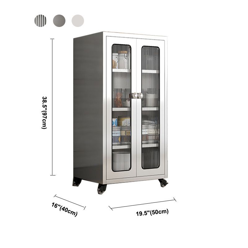 Aparador de metal de tablero lateral de estilo moderno con puerta para uso de la cocina