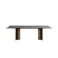 Industrial Style Sintered Stone Dining Table Rectangle Dining Table for Kitchen Clearhalo 'Dining Tables & Seating' 'Dining Tables' 'dining_table' 'furn' 'furn_dining_table' 'Furniture' 'Kitchen & Dining Furniture' 1200x1200_2d3b3429-5d18-4043-bf66-65a4662420e3