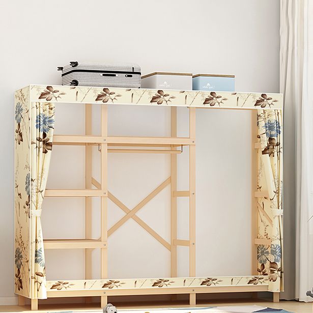 Eigentijdse stijl garderobe massief hout 1-deuren garderobe kast voor slaapkamer