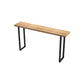 Brown Modern Style Table Pine Wood and Iron Breakroom Bar Table Clearhalo 'Bar Furniture' 'Bar Tables' 'bar_tables' 'furn' 'furn_bar_tables' 'Furniture' 'furniture_bar_tables' 'Kitchen & Dining Furniture' 1200x1200_2d3c64ae-df1e-4ba9-918d-226c6c1b391d