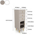 15,6-inch breedte Glam-dressoir Stone opbergkist met 1/2/3 laden