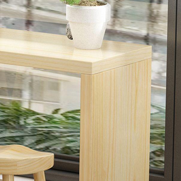 Contemporary Rectangle Wood Top Counter Table 42-inch Height Modern Bar Table Clearhalo 'Bar Furniture' 'Bar Tables' 'bar_tables' 'furn' 'furn_bar_tables' 'Furniture' 'furniture_bar_tables' 'Kitchen & Dining Furniture' 1200x1200_2d3daa7c-a024-4126-b895-86f61c4c8d33