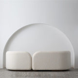 Moderne stijl Sofa Low Back Cushioned Sofa opgevuld met sponskussens Sofa