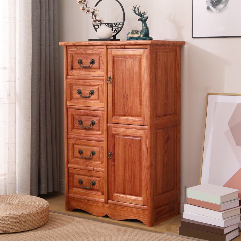 Armoire à accent carré industriel armoire à finition antique avec portes