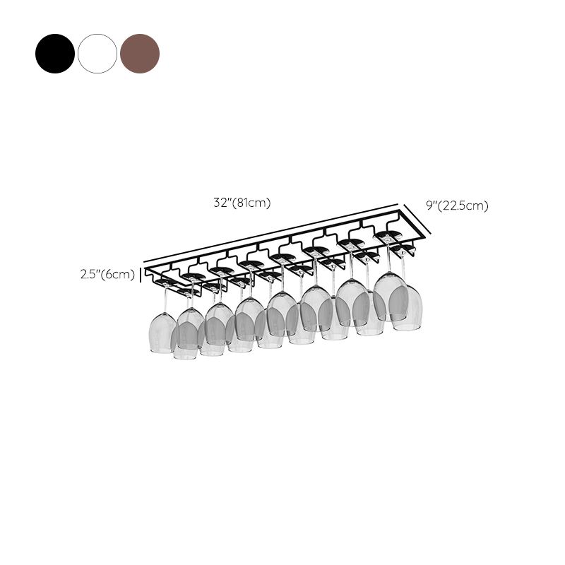 モダンハンギングワイングラスラックメタルガラス＆ステムウェアホルダー