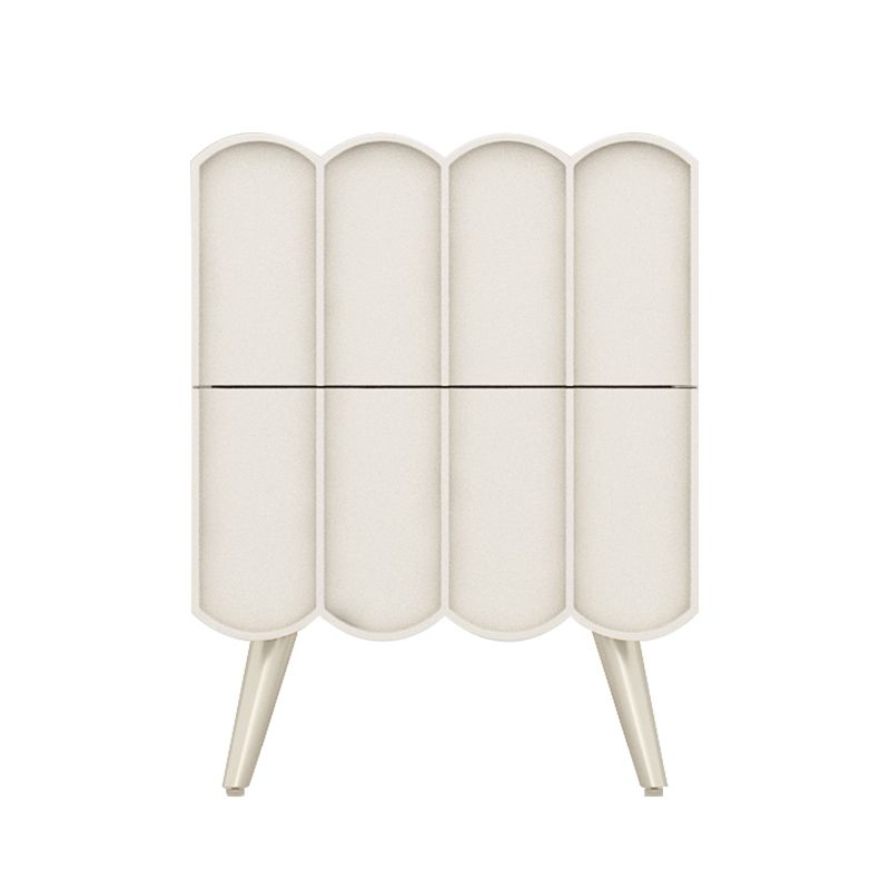 Modern bed nachtkastje faux houten accent tafel nachtkastje met laden