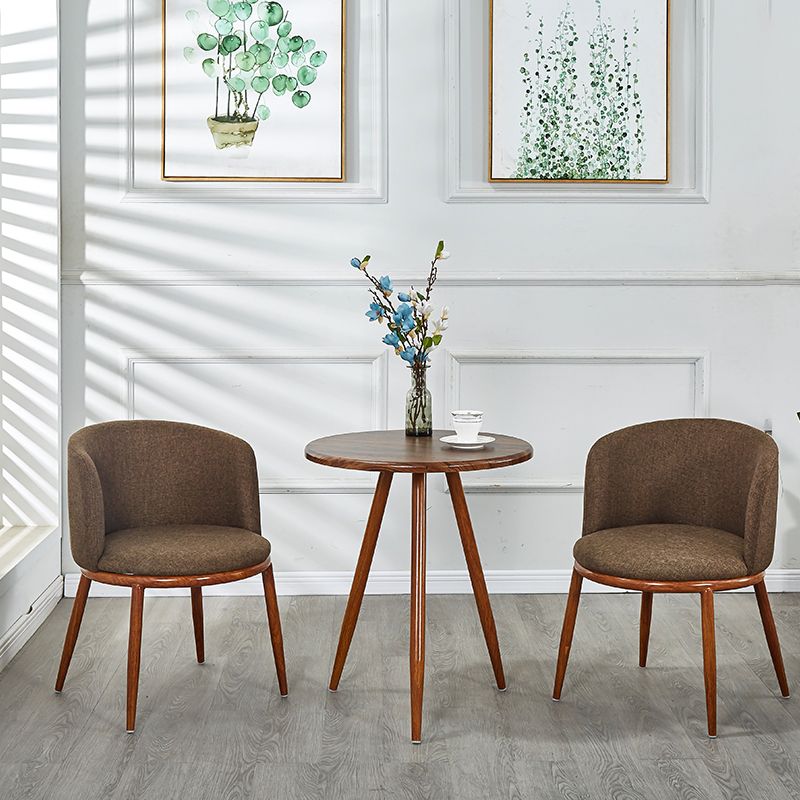 Scandinavian Home Side Chair Parsons Back Metal Upholstered Dining Room Chair Clearhalo ' kitchen&dining_furn' 'Dining Chairs' 'Dining Tables & Seating' 'dining_chair' 'furn' 'furn_dining_chair' 'Furniture' 'furniture_dining_chair' 'Kitchen & Dining Furniture' 'kitchen' 1200x1200_2d43df9e-05ab-4bd3-9044-62607b2e2b22