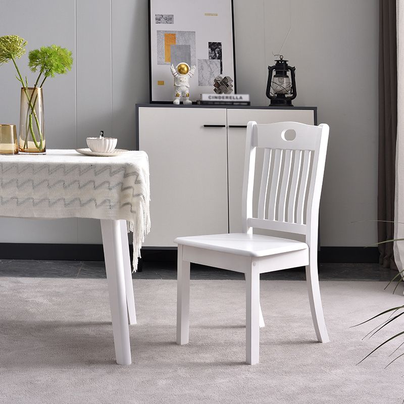 Home Armless Dining Chairs Slat Back Side Chair with Wood Legs (Set of 2) Clearhalo ' kitchen&dining_furn' 'Dining Chairs' 'Dining Tables & Seating' 'dining_chair' 'furn' 'furn_dining_chair' 'Furniture' 'furniture_dining_chair' 'Kitchen & Dining Furniture' 'kitchen' 1200x1200_2d4437b3-0058-4b49-8401-ee19cf979230