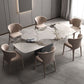 Modern Dining Table Stone Top Table with Stainless Steel Pedestal Base Clearhalo ' dining_table' 'Dining Tables & Seating' 'Dining Tables' 'furn' 'furn_dining_table' 'Furniture' 'furniture_dining_table' 'Kitchen & Dining Furniture' 'kitchen&dining_furn' 'kitchen' 'kitchen_dining_table' 1200x1200_2d4aa085-2f4e-4fa2-851f-9ee418ef63bf