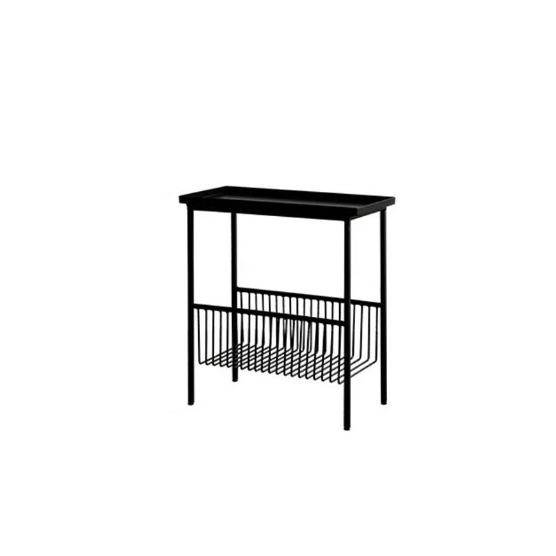 Modern Style with Storage Rack White/black Metal Iron Nightstand Clearhalo 'Bedroom Furniture' 'furn' 'furn_night_stand' 'Furniture' 'night_stand' 'Nightstands' 1200x1200_2d4c62e7-25b2-4745-a781-10968d680979