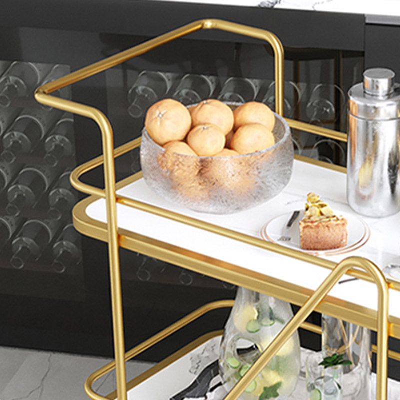 Moderne 2-laags voorbereidende tabel rechthoekige open opslagbereidingstabel