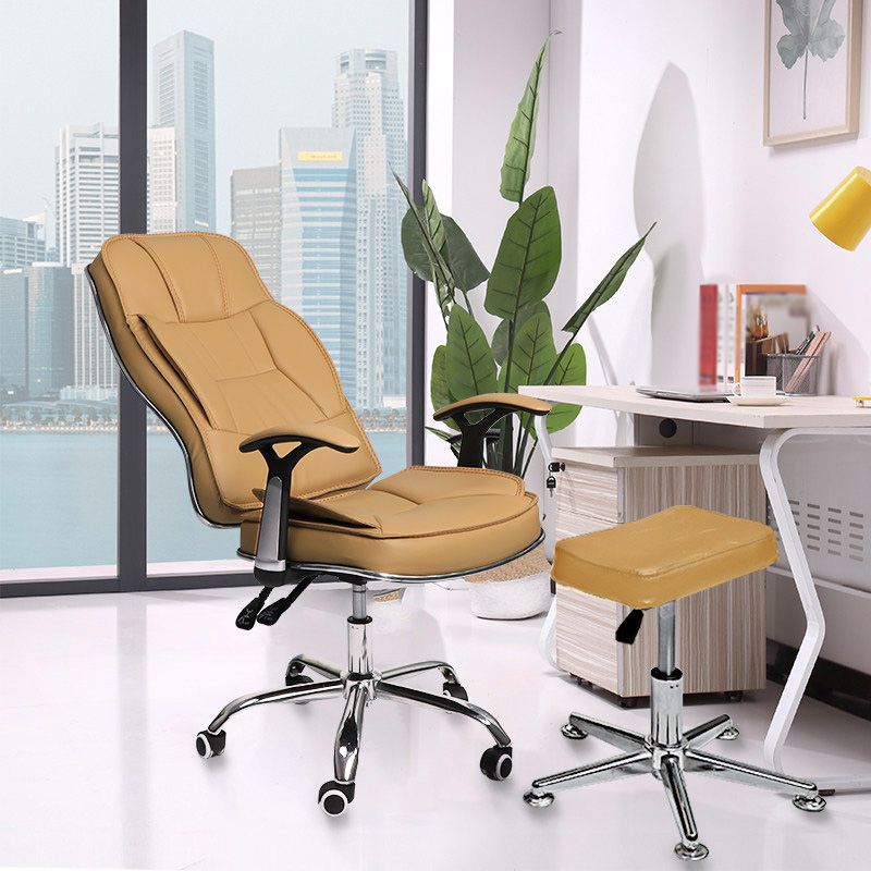 Contemporary Ergonomic Office Chair with Padded Arms Metal Frame Executive Task Chair Clearhalo 'furn' 'furn_office_chair' 'Furniture' 'furniture_office_chair' 'Office Chairs' 'Office Furniture' 'office_chair' 1200x1200_2d4ccf57-0fa4-4212-8e9d-c15ca387792a