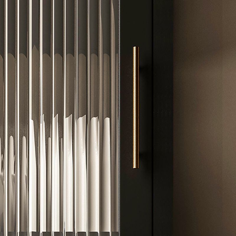 Servidor de marco de metal de estar servidor de comedor de puertas de vidrio de cocina