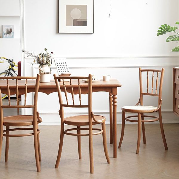 Traditional Birch Slat Back Side Chair Matte Finish Wood Dining Chair Clearhalo 'Dining Chairs' 'Dining Tables & Seating' 'dining_chair' 'furn' 'furn_dining_chair' 'Furniture' 'furniture_dining_chair' 'Kitchen & Dining Furniture' 1200x1200_2d4e552b-b684-41e4-933b-8b5ac41125b0