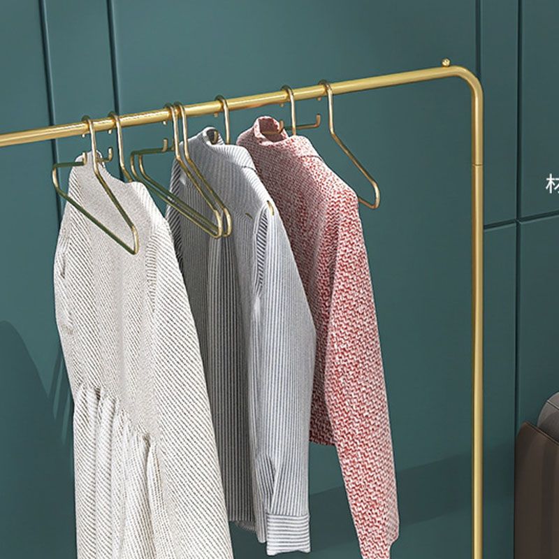 モダンなメタルホールツリーハンギングレールとローワーシェルフ玄関キット