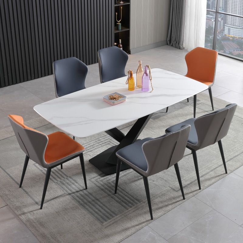 Contemporary Metal Dining Room Set 1/2/5/7 Pieces Dining Set for Home Use Clearhalo 'Dining Room Sets' 'Dining Tables & Seating' 'dining_room_set' 'furn' 'furn_dining_room_set' 'Furniture' 'furniture_dining_room_set' 'Kitchen & Dining Furniture' 1200x1200_2d50b684-53fc-4e7c-967a-3f3f5ca8aaa7