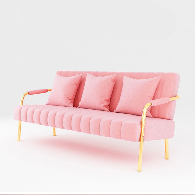 Contemporary Glam Velvet Sofa with Tuxedo Arm 58' Wide 72' High Clearhalo 'furn' 'furn_sofas' 'Furniture' 'furniture_sofas' 'kitchen' 'kitchen_sofas' 'Living Room Furniture' 'Sofa' 'sofas' 1200x1200_2d514210-423b-48d7-a445-a1c988b8b642