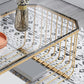 Gold Metal Frame Coffee Table Luxurious Cocktail Table with Storage Clearhalo 'Coffee & Accent Tables' 'Coffee Tables' 'coffee_tables' 'furn' 'furn_coffee_tables' 'Furniture' 'Living Room Furniture' 1200x1200_2d5152b1-19b9-46ba-ad35-37cc96819a4e