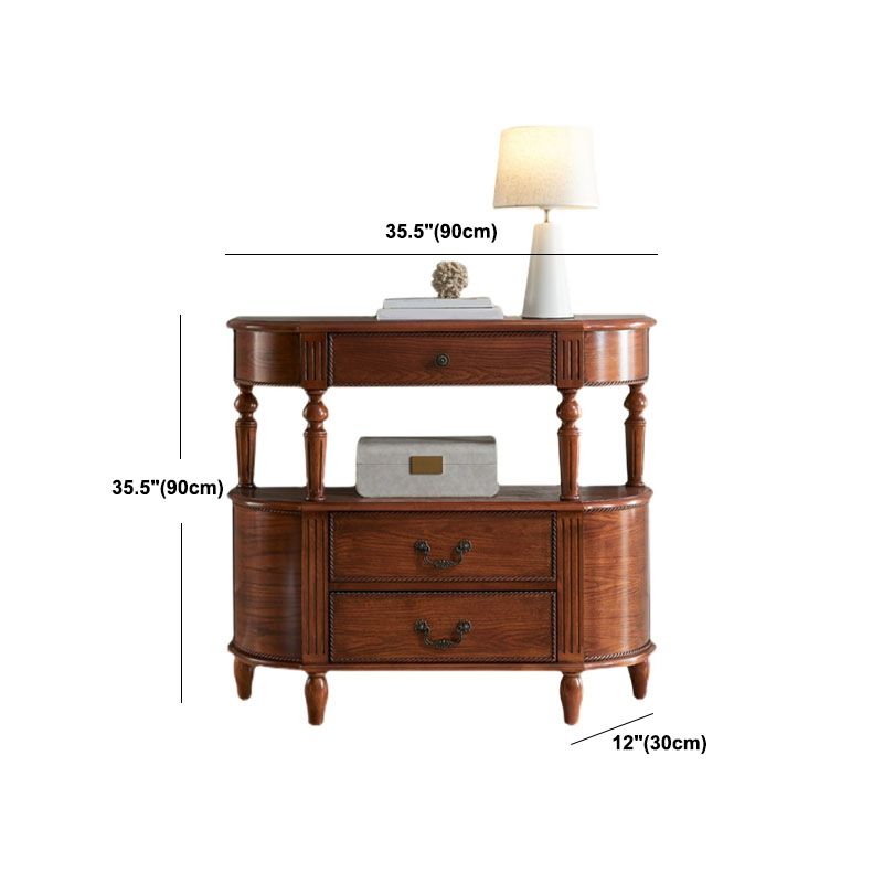 Tavolo di divano console in legno moderno di metà secolo per la sala per Hall