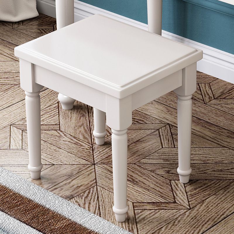 2 Storage Drawers & Mirror Vanity Set Victorian Wood Dressing Table