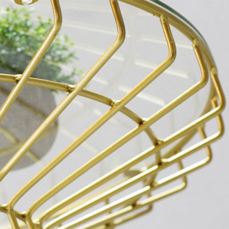 Mesa redonda de vidrio de estilo moderno dié Dia de 19.7 pulgadas