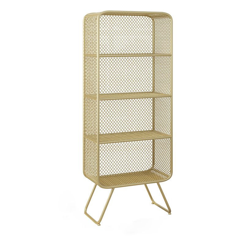 Light Luxury Metal Bookcase Shelf Closed Back Bookcase for Study Room Clearhalo 'Bookcases' 'furn' 'furn_bookcases' 'Furniture' 'Office Furniture' 1200x1200_2d596125-673d-4dde-bd12-805a5838f511