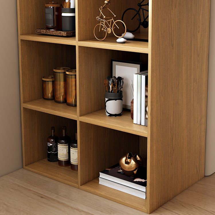 Mesa de comedor contemporánea de madera maciza, mesa de bar rectangular con base de almacenamiento