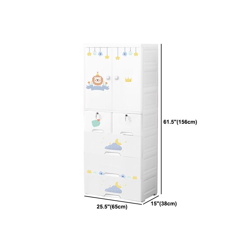 Zeitgenössischer Lagerschrank mit Schubladen Plastikschrank für Schlafzimmer