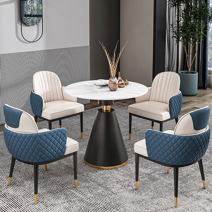 Traditional Luxury Sintered Stone Dinner Table White Round Table with Pedestal Base Clearhalo ' dining_table' 'Dining Tables & Seating' 'Dining Tables' 'furn' 'furn_dining_table' 'Furniture' 'furniture_dining_table' 'Kitchen & Dining Furniture' 'kitchen&dining_furn' 'kitchen' 'kitchen_dining_table' 1200x1200_2d5cb3d3-31e0-48e4-b174-dfc88e534499